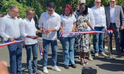 David Collado entrega obras en Arroyo Barril Santa Bárbara, Samaná