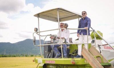 Dejan iniciada cosecha de arroz 2025 en estación de Juma, Bonao