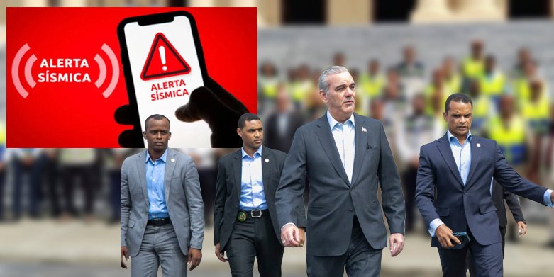 Alerta nacional activa simulacro de terremoto en el país; Abinader evacúa el Palacio Nacional